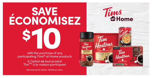 $10 Tims® at Home coupon