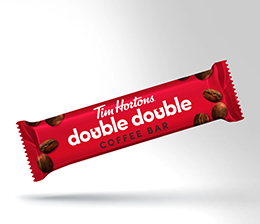An edible Double Double™  that can fit in your pocket! The new Tim Hortons Coffee Bar has a smooth and silky texture and is great for both coffee and non-coffee drinks alike. (CNW Group/Tim Hortons)