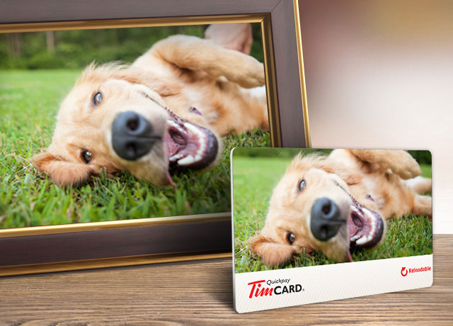 Plastic TimCard® displaying picture of Dog